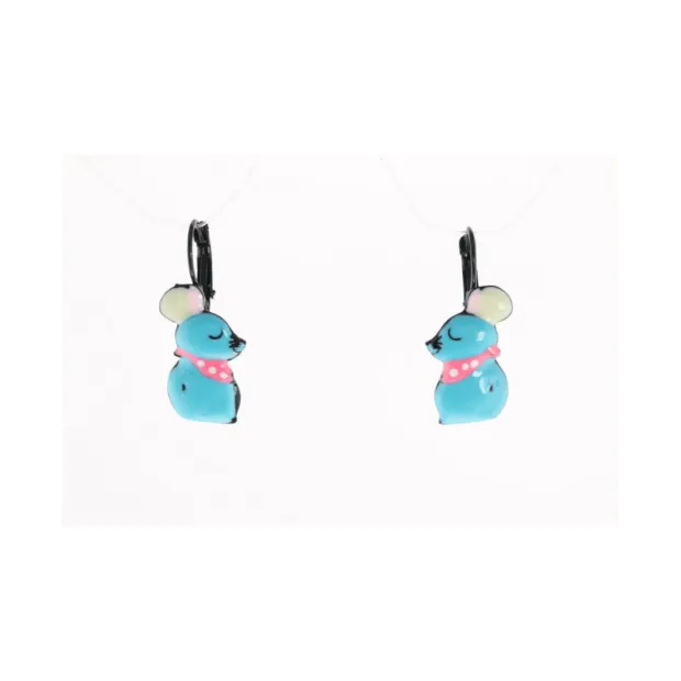 Boucles d'oreilles Mimi bleu