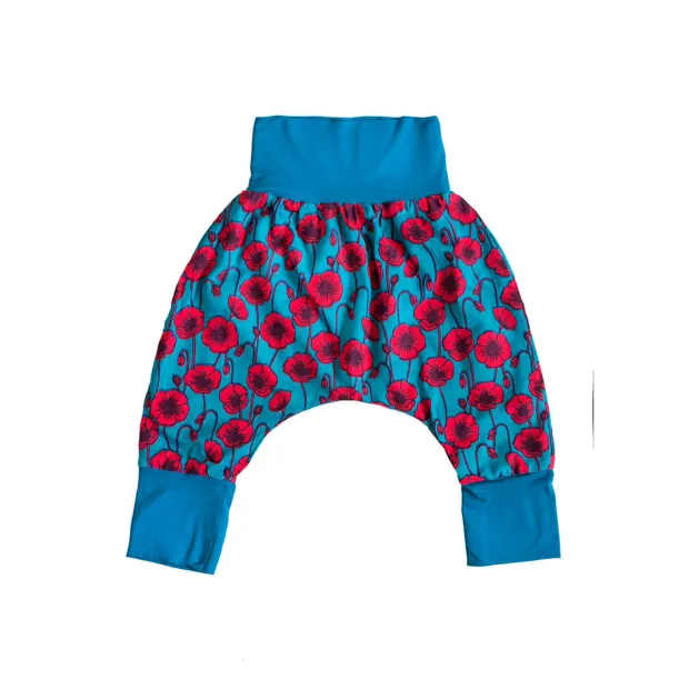 Pantalon sarouel bébé Coquelicots