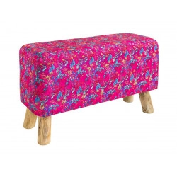 Banc tissu imprimé Botanique rose - Bibop et Lula