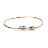 Jonc, bracelet laiton shell - Bibop et Lula