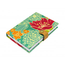 Carnet de note tissu Dahlia - Bibop et Lula