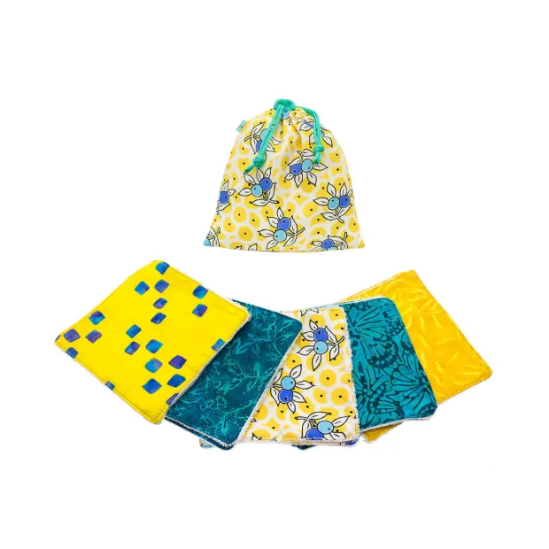 Lot de Lingettes lavables Lemon Tree