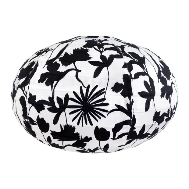 Lampion tissu boule japonaise ovale Debby