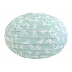 Lampion tissu boule japonaise ovale Swallow - Bibop et Lula