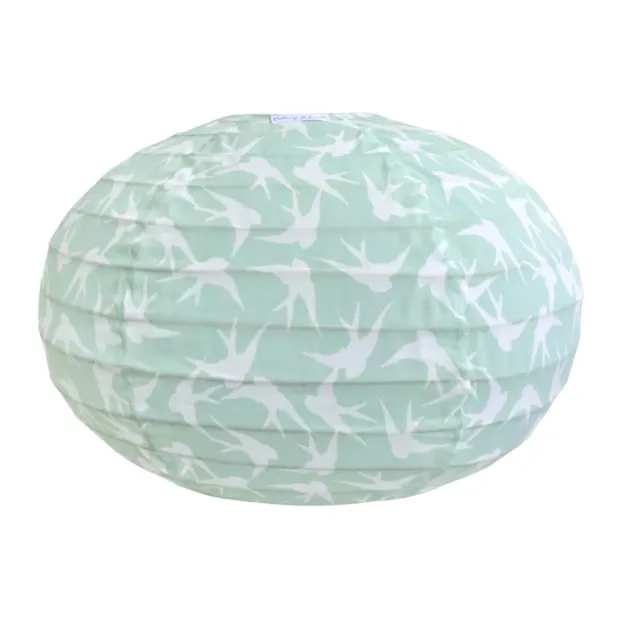 Lampion tissu boule japonaise ovale Swallow