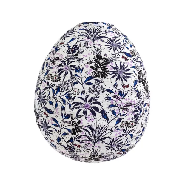 Lampion tissu boule japonaise oeuf Petunia