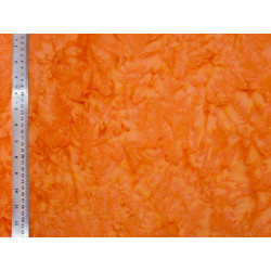 Coton Batik Marbré Orange Tangerine - Bibop et Lula