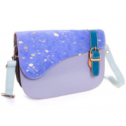Sac en cuir recyclé vague Indigo - Bibop et Lula