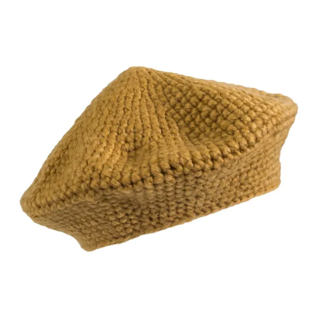 Béret laine Ocre