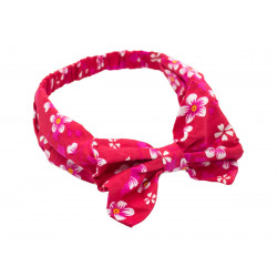 Bandeau noeud papillon Akiko cerise - Bibop et Lula