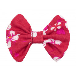 Barrette noeud papillon Akiko cerise - Bibop et Lula