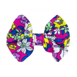 Barrette noeud papillon Eglantine rose - Bibop et Lula