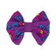 Barrette noeud papillon Flores violet - Bibop et Lula