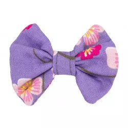 Barrette noeud papillon Yumi parme - Bibop et Lula