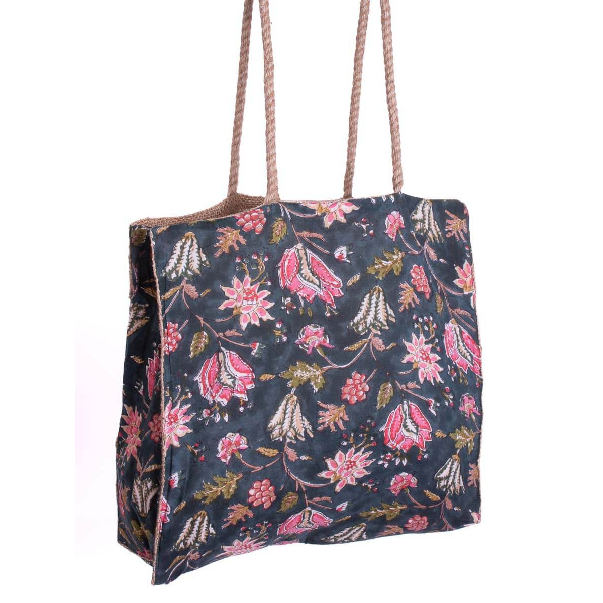 Sac cabas toile jute hotsell