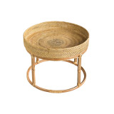 Trio tables basses plateau rosace naturelle - Bibop et Lula