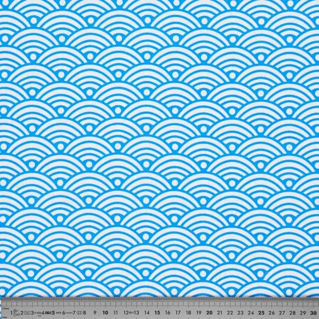 Coupon tissu nami azur