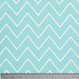 Coupon tissu zig zag menthe - Bibop et Lula