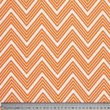 Coupon tissu zig zag orange - Bibop et Lula