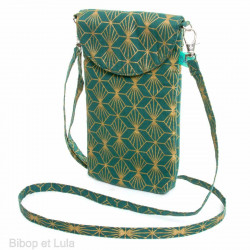 Pochette téléphone Kipas or - Bibop et Lula