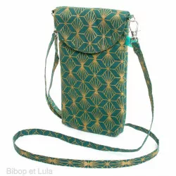 Pochette téléphone Kipas or - Bibop et Lula