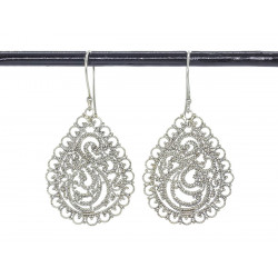 Boucles d'oreilles filigrane argent Coralie - Bibop et Lula