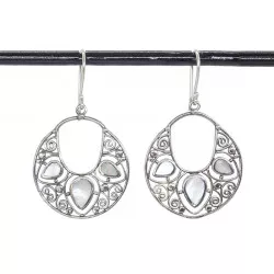 Boucles d'oreilles arrondies Nacre - Bibop et Lula