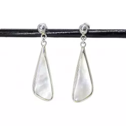 Boucles d'oreilles fleuries larme Nacre - Bibop et Lula