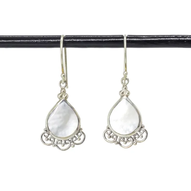 Boucles d'oreilles mirror Nacre