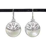 Boucles d'oreilles rondes nacre - Bibop et Lula