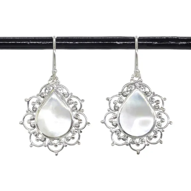 Boucles d'oreilles tear Nacre