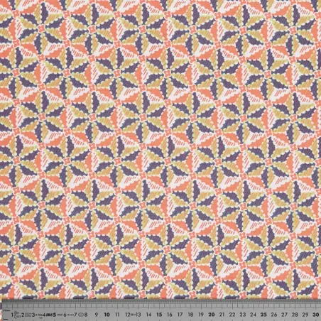 Coupon tissu estrella orange