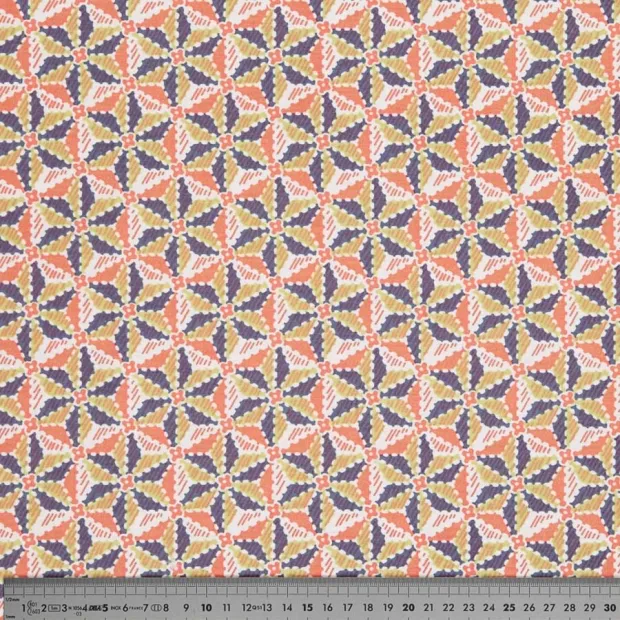 Coupon tissu estrella orange