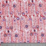 Coupon tissu pikok rouge - Bibop et Lula