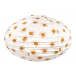 Lampion tissu boule japonaise ovale Bally - Bibop et Lula