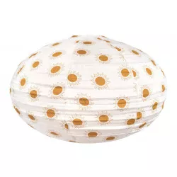 Lampion tissu boule japonaise ovale Bally - Bibop et Lula