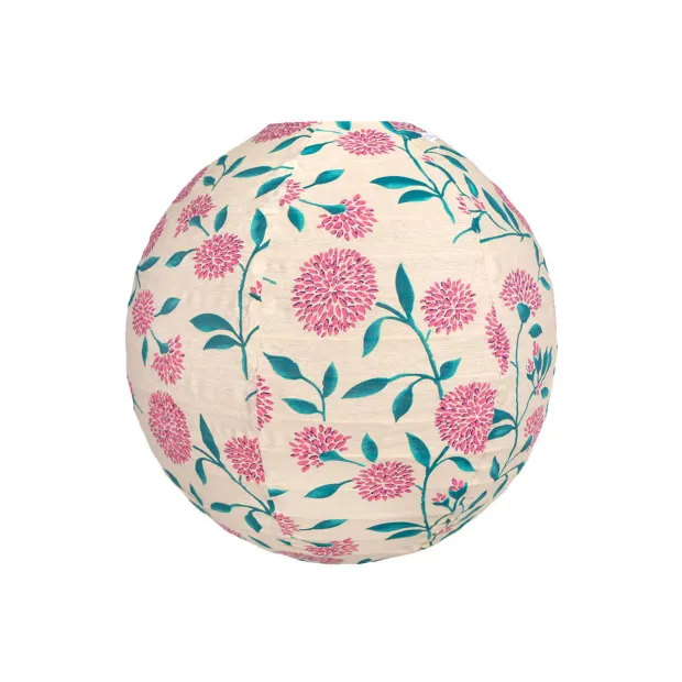 Lampion tissu boule japonaise rond Akola