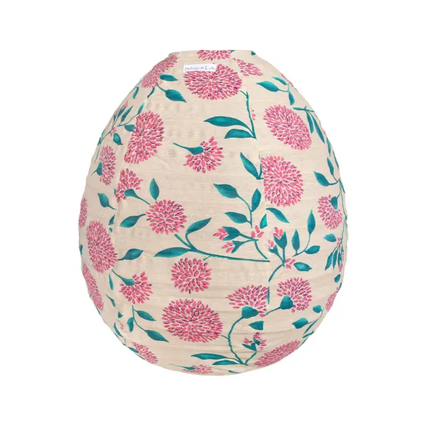 Lampion tissu boule japonaise oeuf Akola
