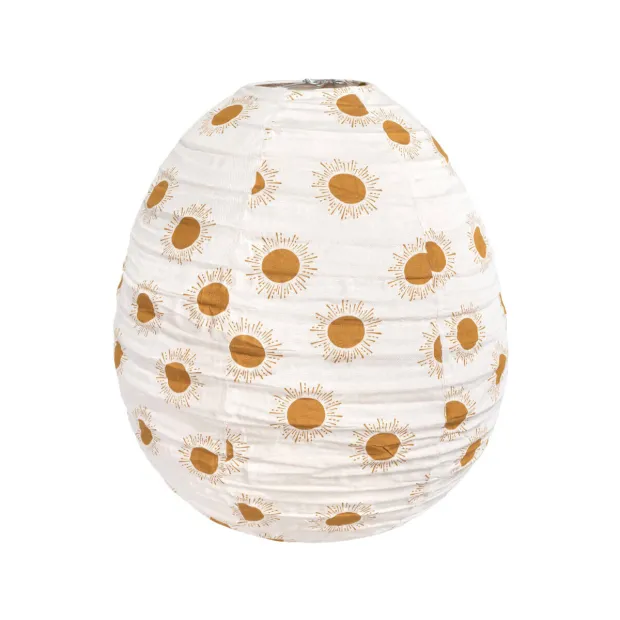 Lampion tissu boule japonaise oeuf Bally