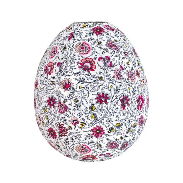 Lampion tissu boule japonaise oeuf Bellary
