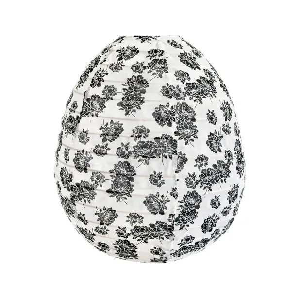 Lampion tissu boule japonaise oeuf Loni