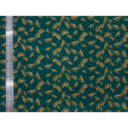 Tissu coton Ginkgo or - Bibop et Lula