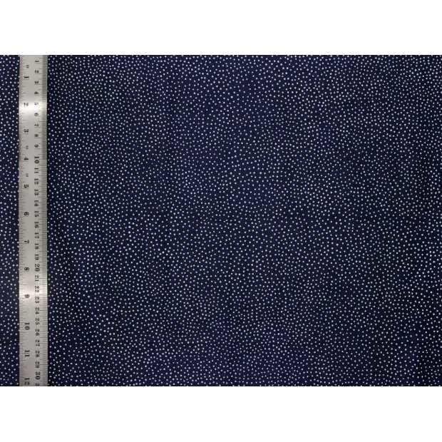 Tissu popeline de coton Nuée bleue marine