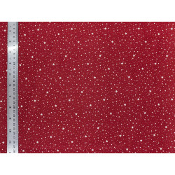 Tissu popeline de coton Red Stars - Bibop et Lula