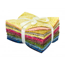 Lot de vingt fat quarters Nébuleuse - Bibop et Lula