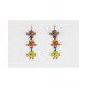 Boucles d'oreilles Poussin - Bibop et Lula
