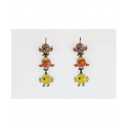 Boucles d'oreilles Poussin - Bibop et Lula