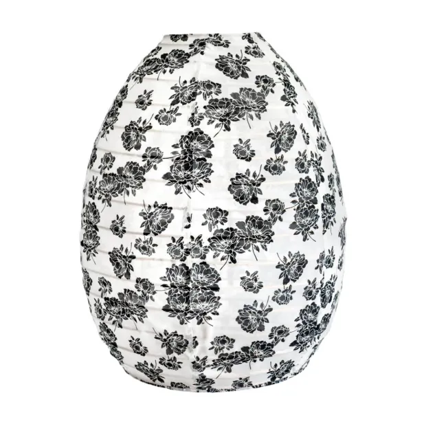 Lampion tissu boule japonaise ruche Loni