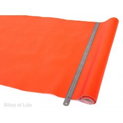 Tissu Simili cuir Orange - Bibop et Lula