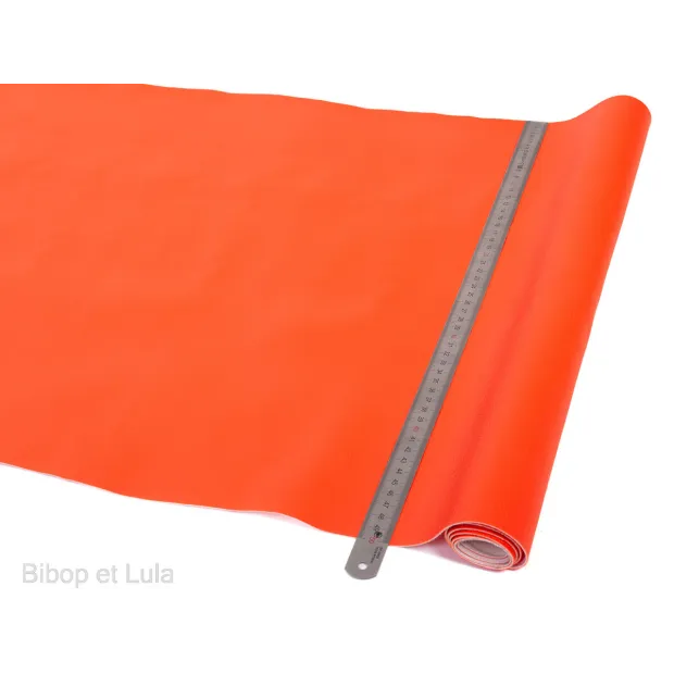 Tissu Simili cuir Orange